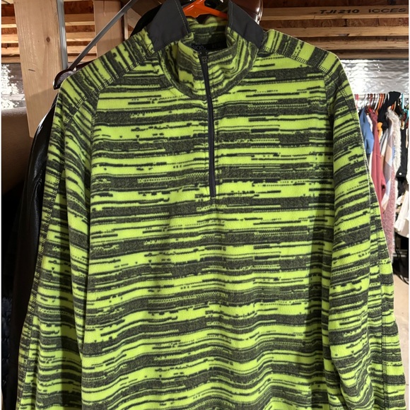 Quarter zip lime green and black! - Picture 2 of 3